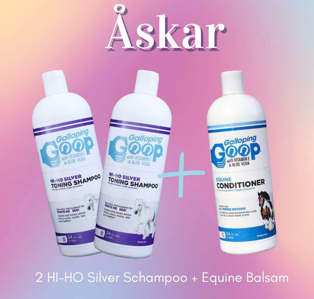 Galloping Goop "ÅSKAR"  - 2 Silverschampo + 1 Equine balsam